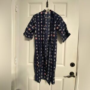 T29- TATEKAN Navy Traditional JAPANESE Kids YUKATA